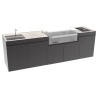 CUCINA DA ESTERNO DOMELUX DE14 - MODULO BARBECUE 120 CM | Il Mondo del Barbecue