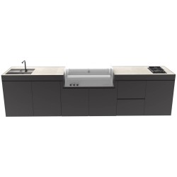 CUCINA DA ESTERNO DOMELUX DX01 - MODULO BARBECUE 120 CM | Il Mondo del Barbecue