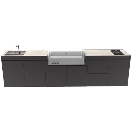 CUCINA DA ESTERNO DOMELUX DX01 - MODULO BARBECUE 120 CM | Il Mondo del Barbecue