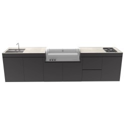 CUCINA DA ESTERNO DOMELUX DX02 - MODULO BARBECUE 120 CM | Il Mondo del Barbecue