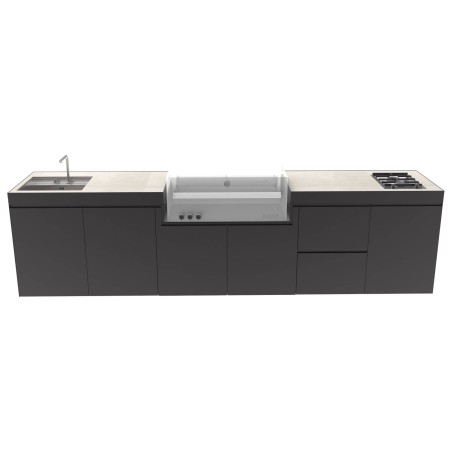 CUCINA DA ESTERNO DOMELUX DX02 - MODULO BARBECUE 120 CM | Il Mondo del Barbecue