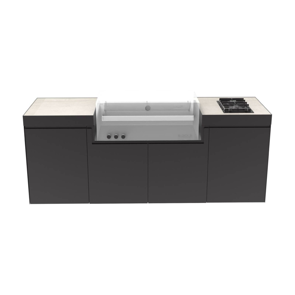 CUCINA DA ESTERNO DOMELUX LX04 - MODULO BARBECUE 120 CM | Il Mondo del Barbecue