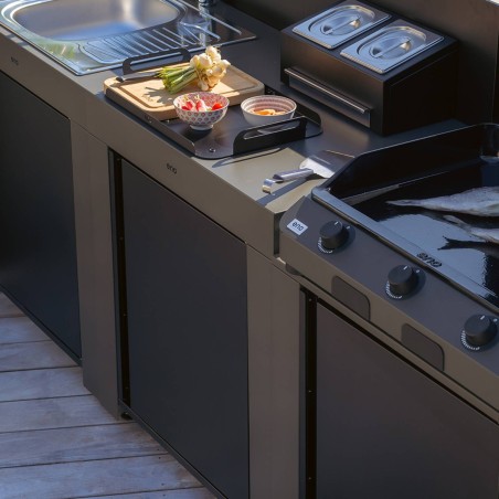 MODULO STANDARD GRIGIO SCURO Eno Piastre in ghisa smaltata | Il Mondo Del Barbecue