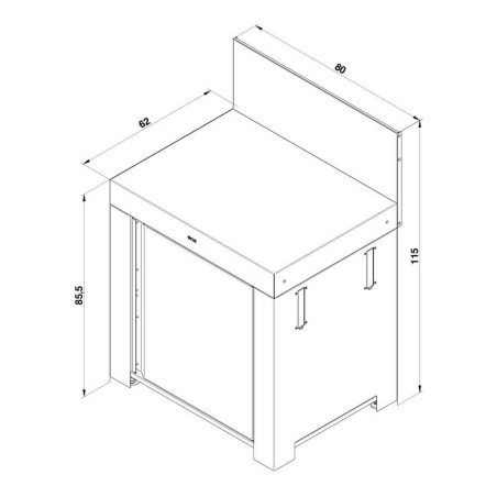 MODULO STANDARD GRIGIO SCURO Eno Piastre in ghisa smaltata | Il Mondo Del Barbecue