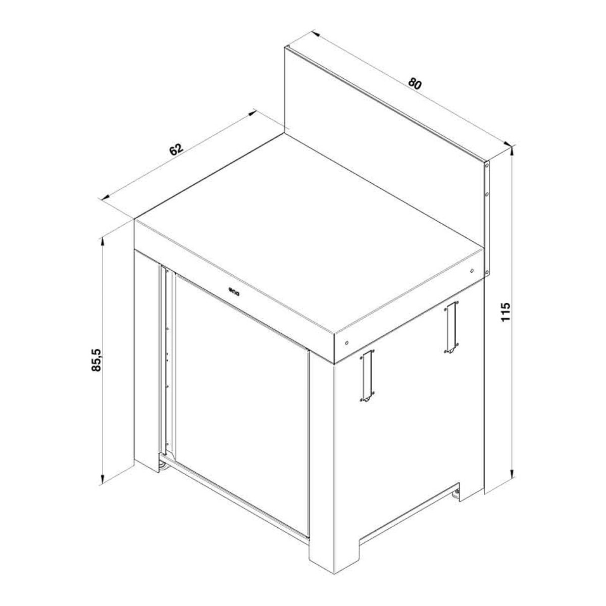 MODULO STANDARD GRIGIO SCURO Eno Piastre in ghisa smaltata | Il Mondo Del Barbecue