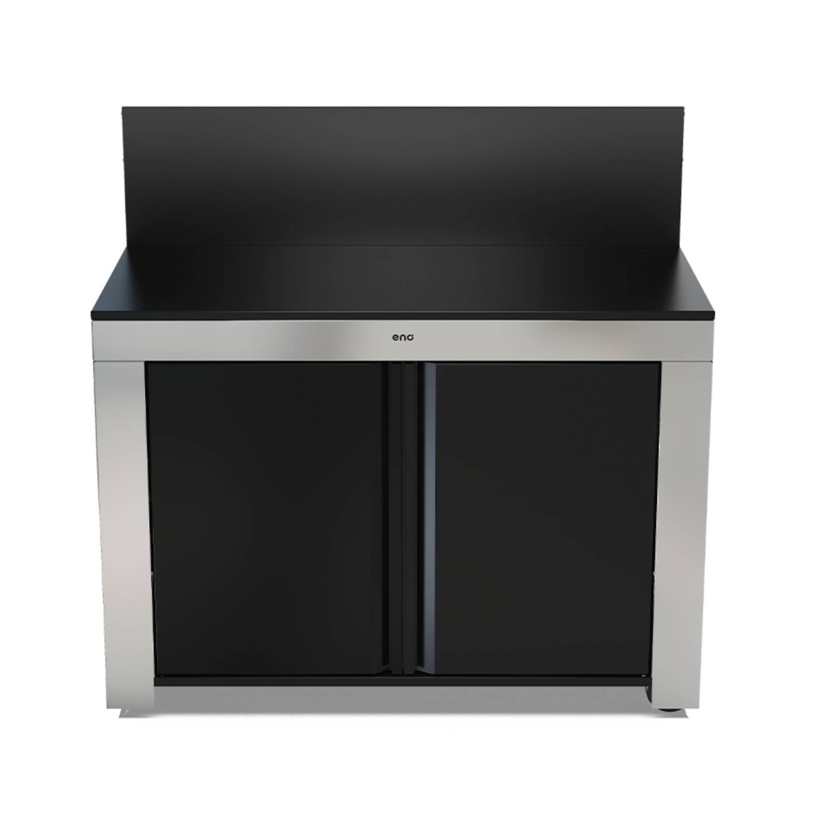 MOBILE FELIX ACCIAIO INOX E NERO Eno Piastre in ghisa smaltata | Il Mondo Del Barbecue