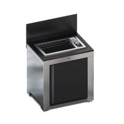 MODULO PER PLANCHA TRIBU ACCIAIO INOX E NERO Eno Piastre in ghisa smaltata | Il Mondo Del Barbecue