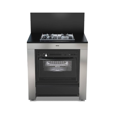 MODULO COMBINATO NERO E INOX Eno Piastre in ghisa smaltata | Il Mondo Del Barbecue