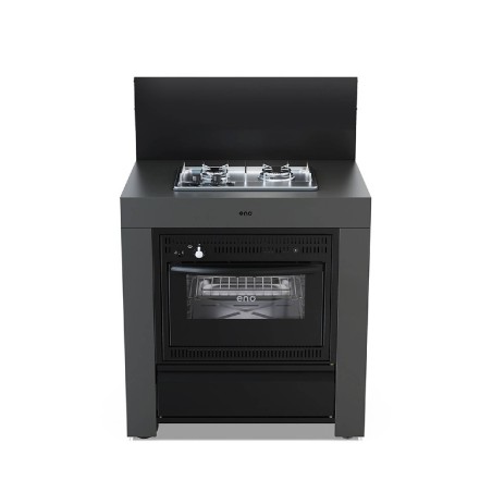 MODULO COMBINATO GRIGIO SCURO Eno Piastre in ghisa smaltata | Il Mondo Del Barbecue