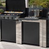 MODULO PER MASTER 2 ACCIAIO INOX E NERO Eno Piastre in ghisa smaltata | Il Mondo Del Barbecue