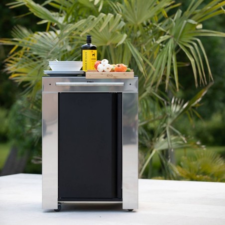 MODULO FELIX DESSERT NERO E INOX Eno Piastre in ghisa smaltata | Il Mondo Del Barbecue