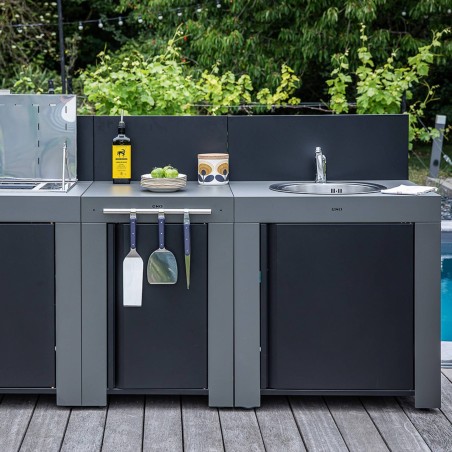 MODULO FELIX DESSERT GRIGIO SCURO Eno Piastre in ghisa smaltata | Il Mondo Del Barbecue