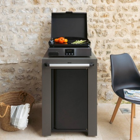 MODULO FELIX DESSERT GRIGIO SCURO Eno Piastre in ghisa smaltata | Il Mondo Del Barbecue