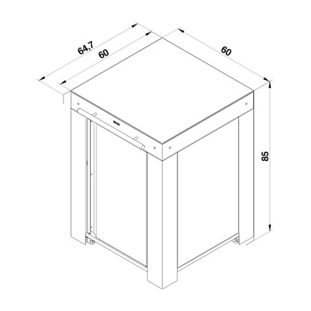 MODULO FELIX DESSERT GRIGIO SCURO Eno Piastre in ghisa smaltata | Il Mondo Del Barbecue