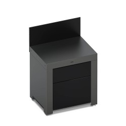 MODULO A DUE CASSETTI GRIGIO SCURO Eno Piastre in ghisa smaltata | Il Mondo Del Barbecue