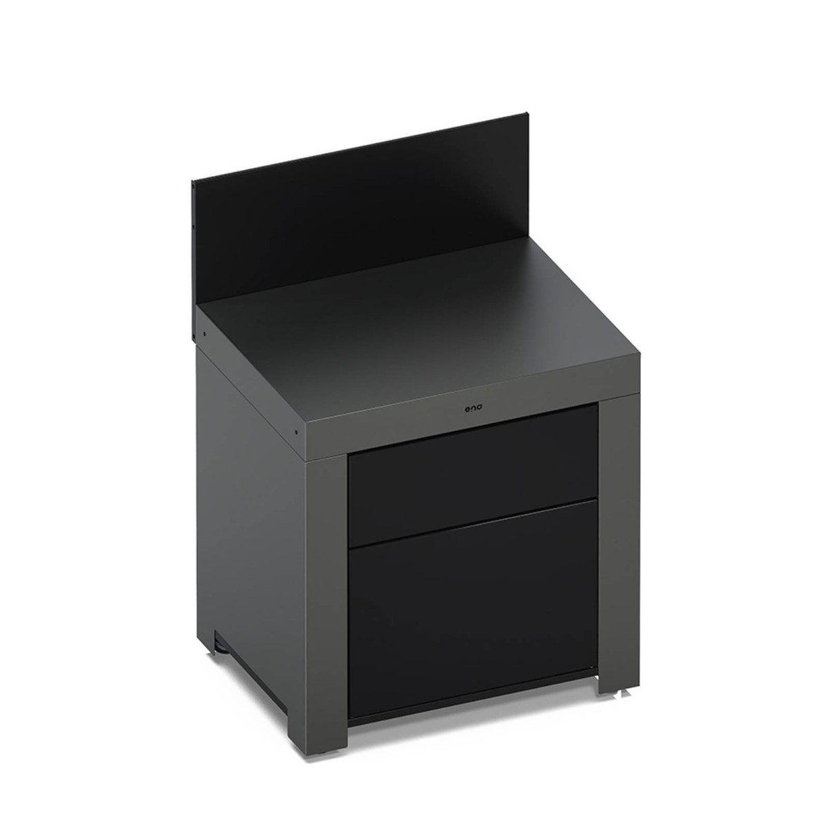 MODULO A DUE CASSETTI GRIGIO SCURO Eno Piastre in ghisa smaltata | Il Mondo Del Barbecue