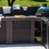 MODULO A DUE CASSETTI GRIGIO SCURO Eno Piastre in ghisa smaltata | Il Mondo Del Barbecue