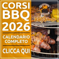CALENDARIO CORSI BARBECUE 2026 - Il Mondo del Barbecue