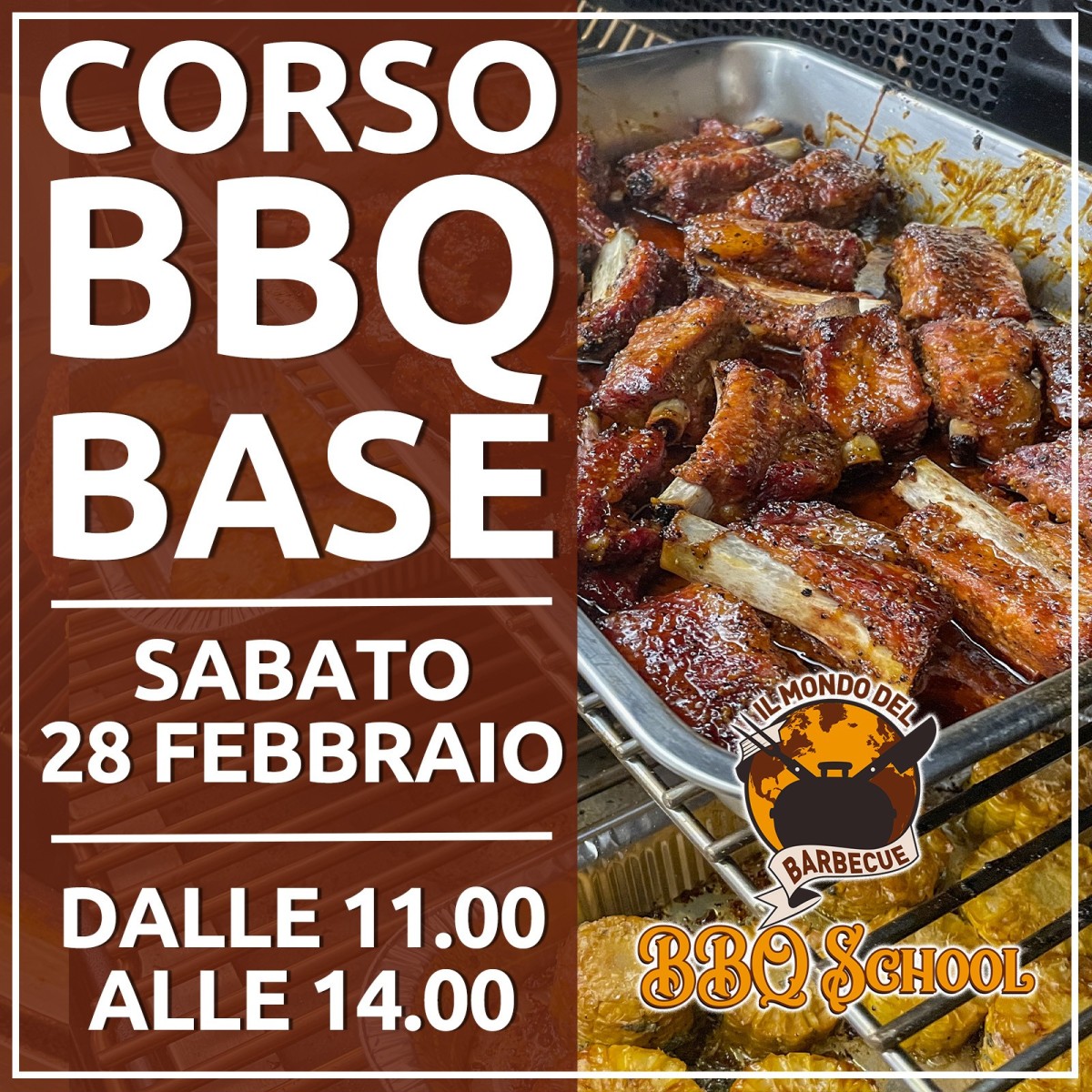 CORSO BBQ BASE - SABATO 28 FEBBRAIO | Il Mondo Del Barbecue