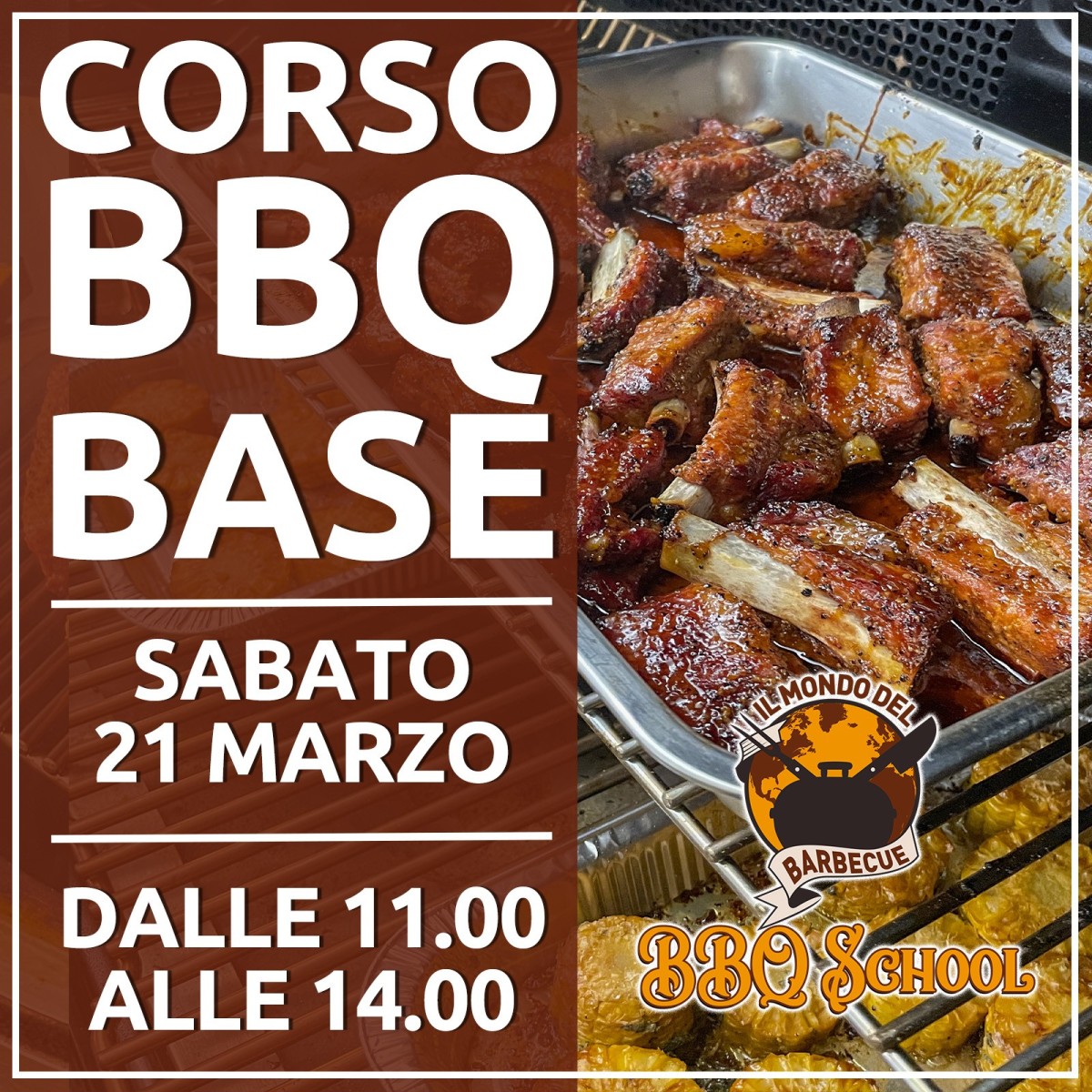 CORSO BBQ BASE - SABATO 21 MARZO | Il Mondo Del Barbecue