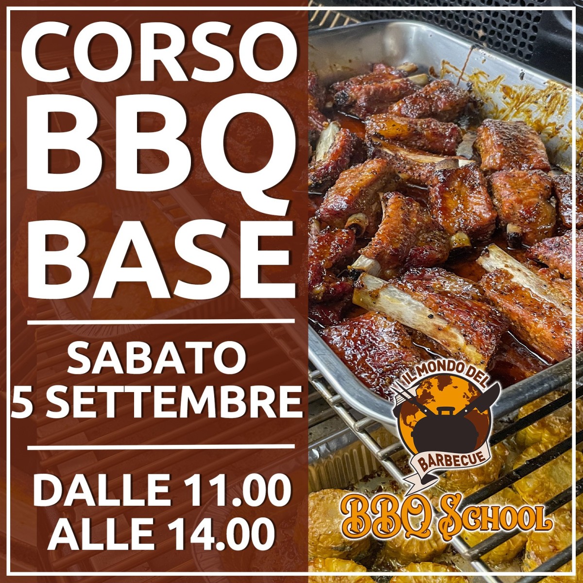 CORSO BBQ BASE - SABATO 5 SETTEMBRE | Il Mondo Del Barbecue