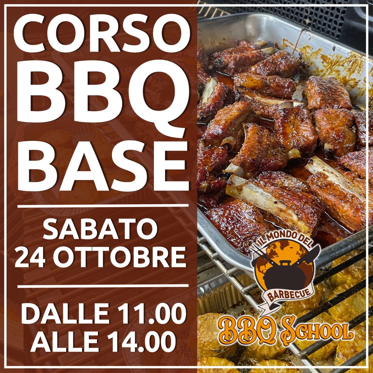 CORSO BBQ BASE - SABATO 24 OTTOBRE | Il Mondo Del Barbecue