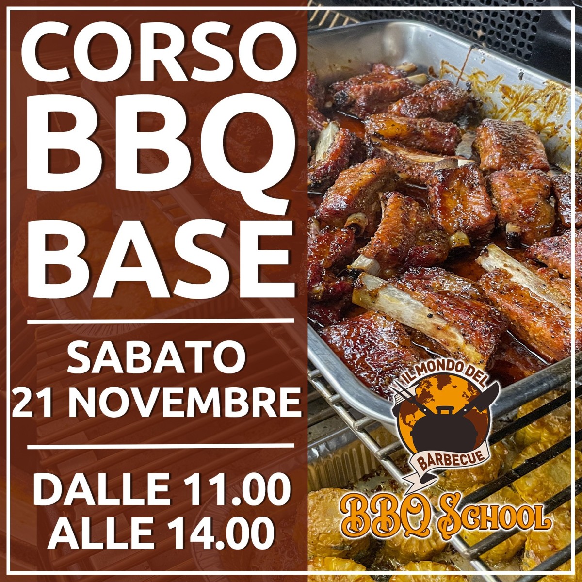 CORSO BBQ BASE - SABATO 21 NOVEMBRE | Il Mondo Del Barbecue