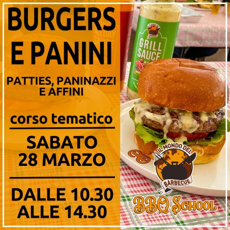 CORSO BBQ TEMATICO AVANZATO - BURGERS, SANDWICHES E PANINI - SABATO 28 MARZO | Il Mondo Del Barbecue