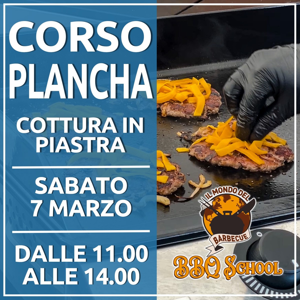 CORSO SU PLANCHA - COTTURA IN PIASTRA - SABATO 7 MARZO | Il Mondo Del Barbecue
