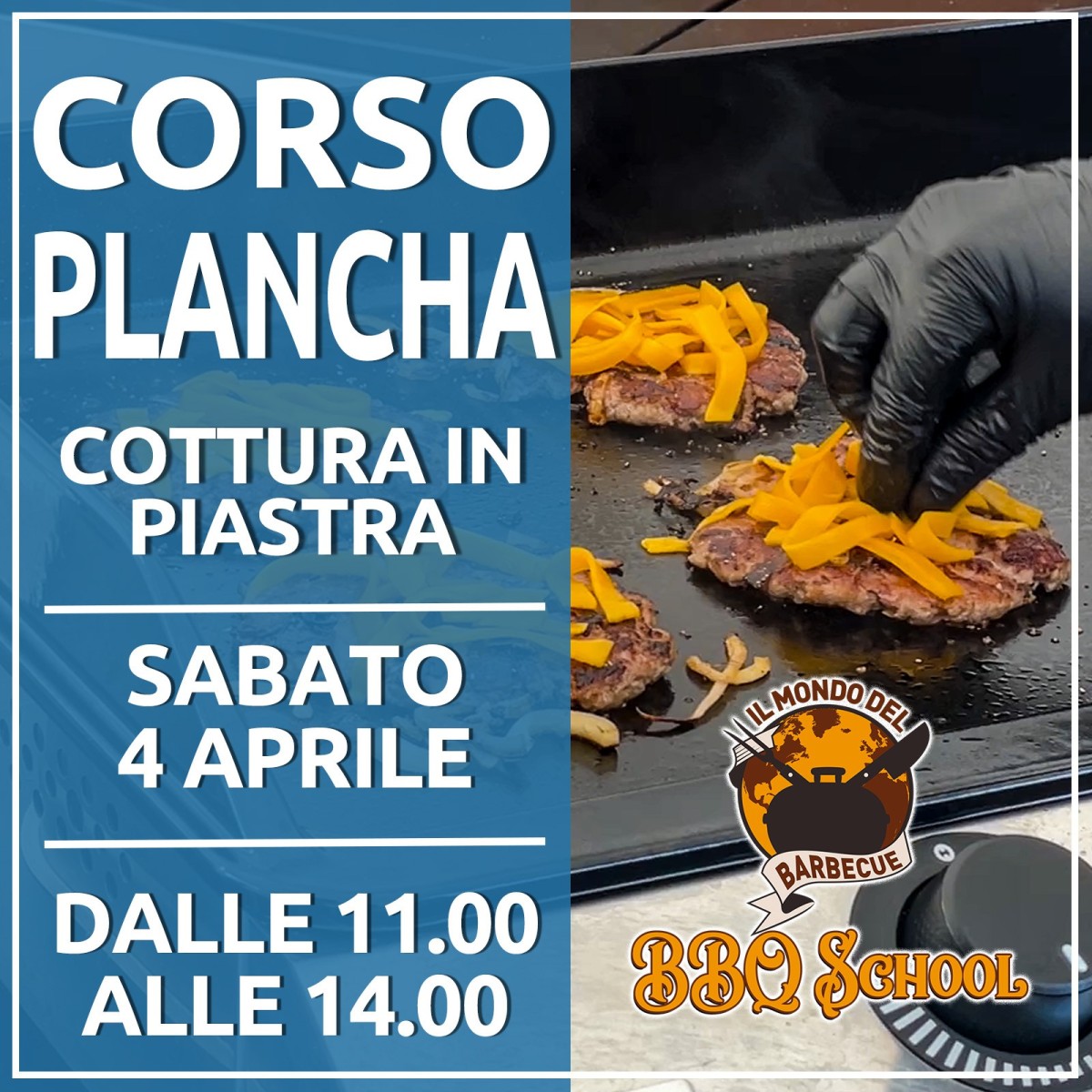 CORSO SU PLANCHA - COTTURA IN PIASTRA - SABATO 4 APRILE | Il Mondo Del Barbecue