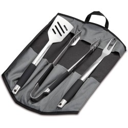 SET PREMIUM 3 PEZZI IN ACCIAIO CON BORSA Accessori | Il Mondo Del Barbecue