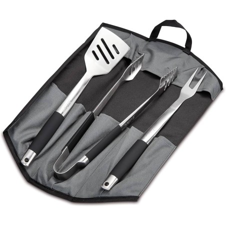 SET PREMIUM 3 PEZZI IN ACCIAIO CON BORSA Accessori | Il Mondo Del Barbecue