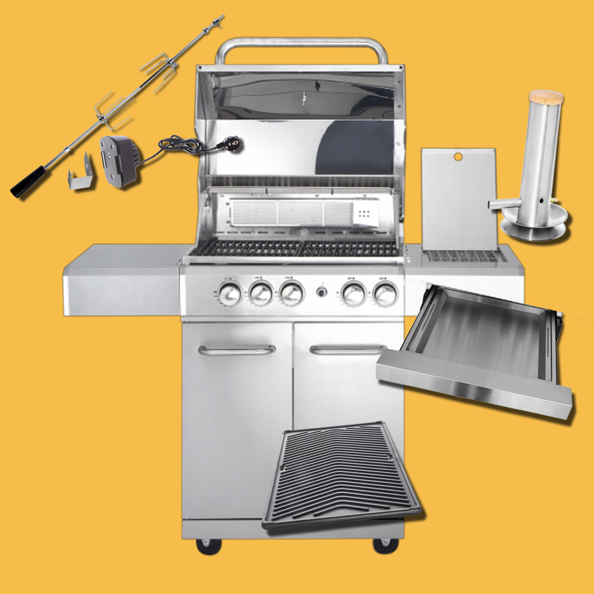 ALLGRILL ALLROUNDER M PACK 1 AllGrill Barbecue a gas | Il Mondo Del Barbecue