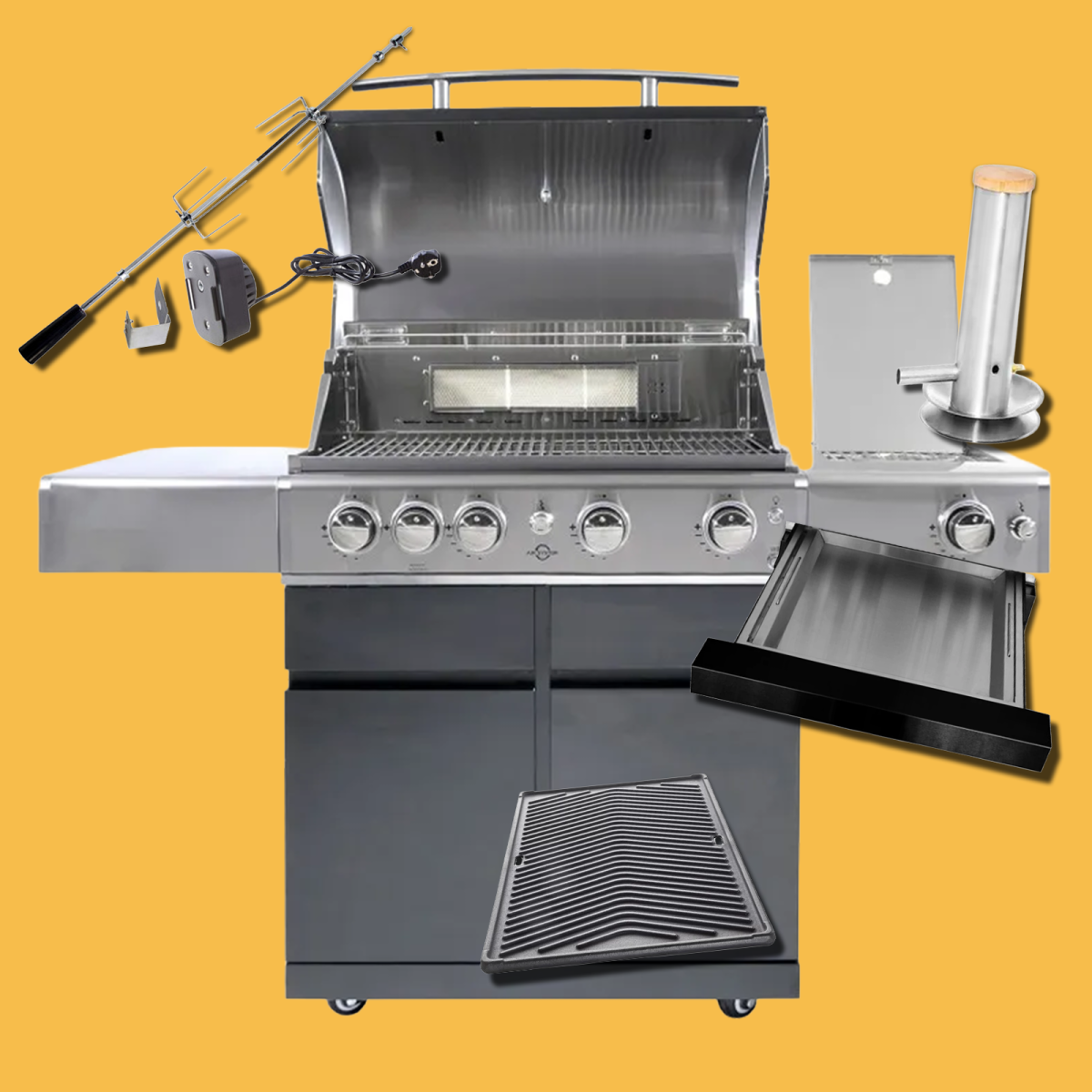 ALLGRILL CHEF L BLACK PACK 1 AllGrill Barbecue a gas | Il Mondo Del Barbecue