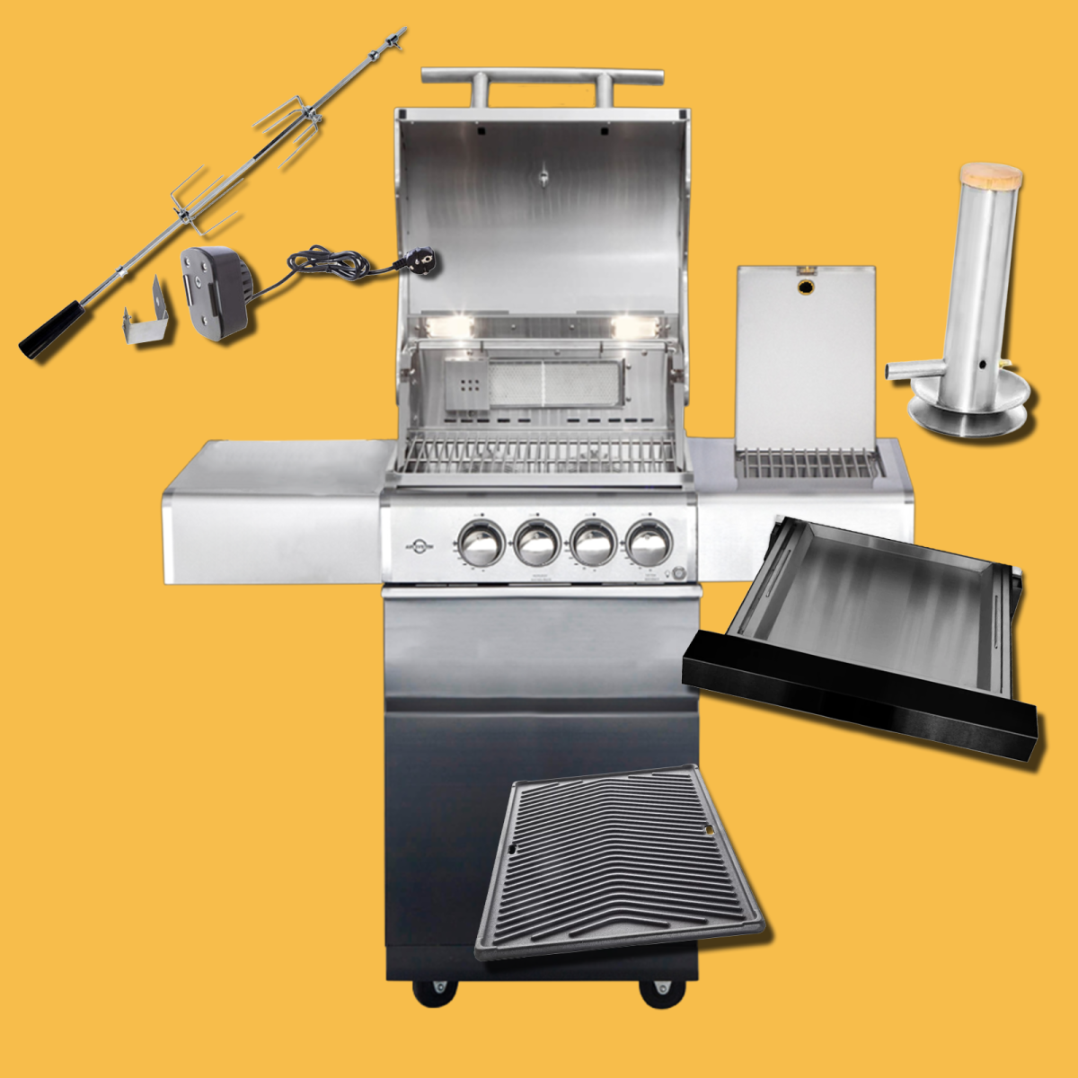 ALLGRILL CHEF S BLACK PACK 1 AllGrill Barbecue a gas | Il Mondo Del Barbecue