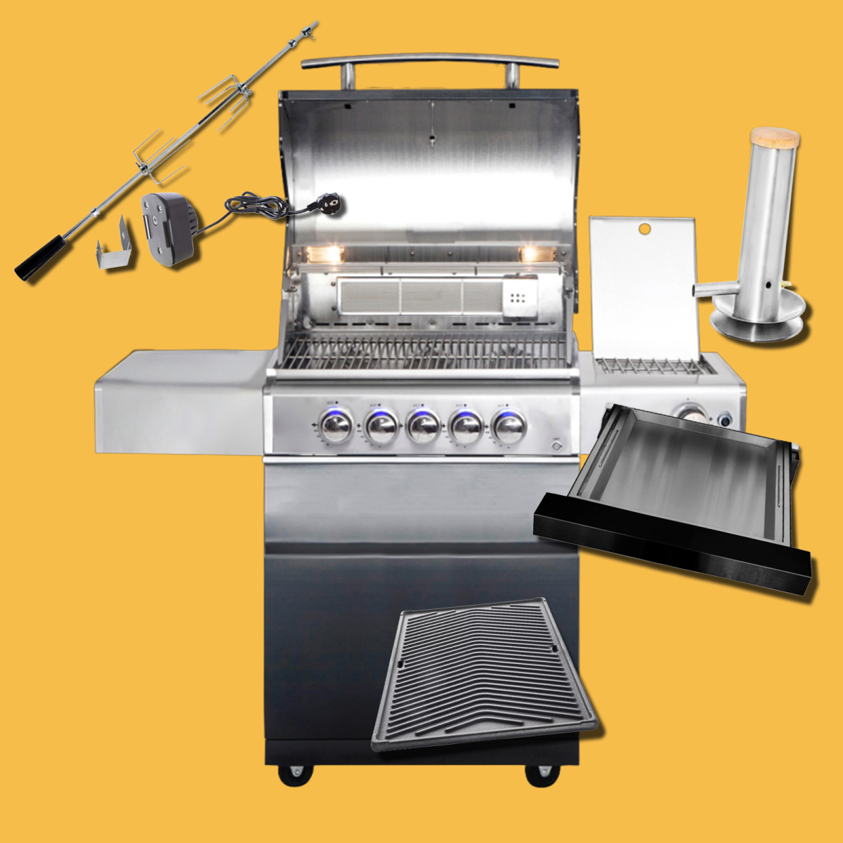 ALLGRILL CHEF M BLACK PACK 1 AllGrill Barbecue a gas | Il Mondo Del Barbecue