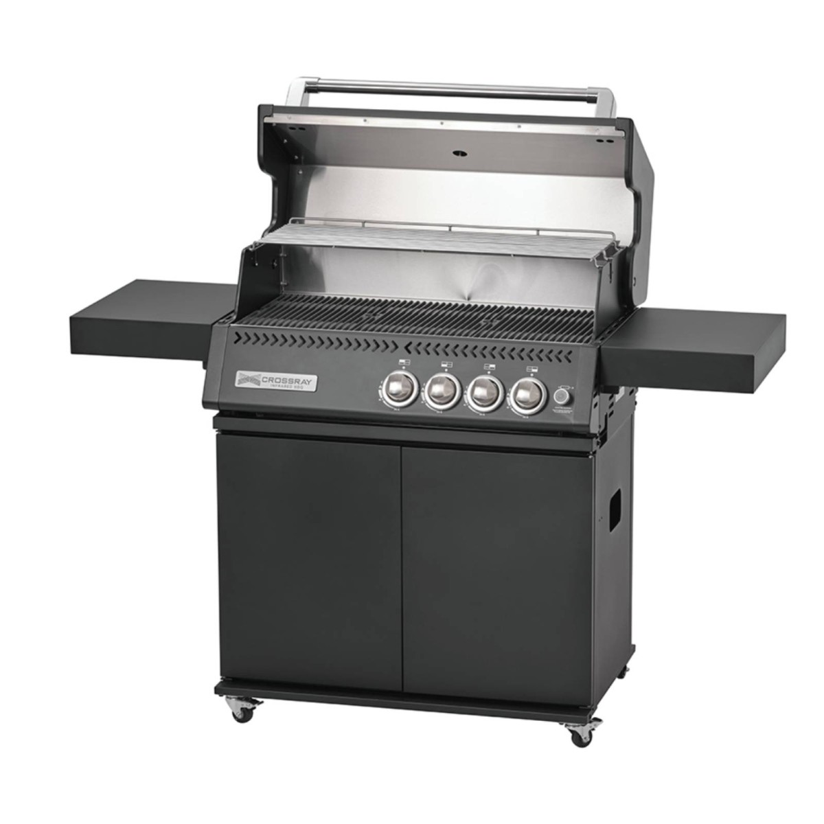 BARBECUE A INFRAROSSI A GAS CROSSRAY 4 BURNER BLACK -METANO Barbecue a gas | Il Mondo Del Barbecue