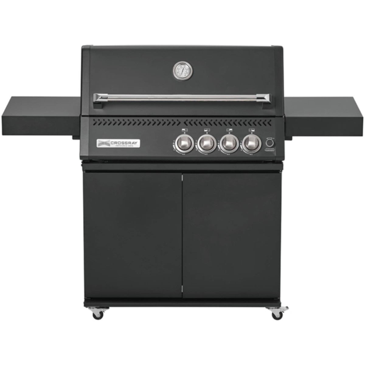 BARBECUE A INFRAROSSI A GAS CROSSRAY 4 BURNER BLACK Barbecue a gas | Il Mondo Del Barbecue