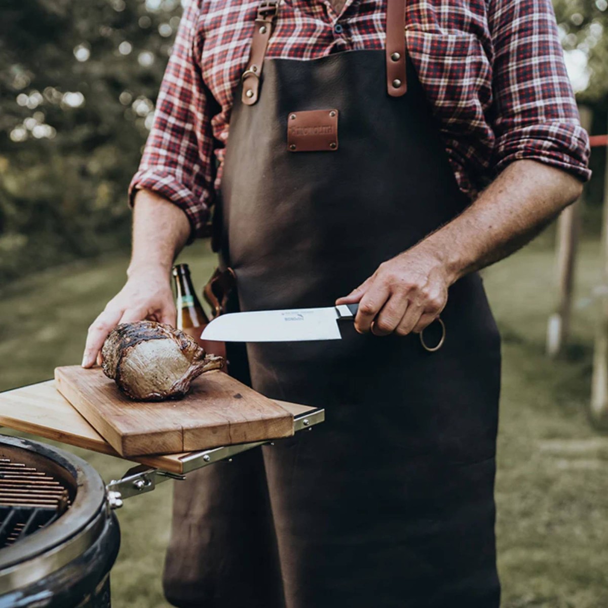 GREMBIULE IN PELLE MONOLITH