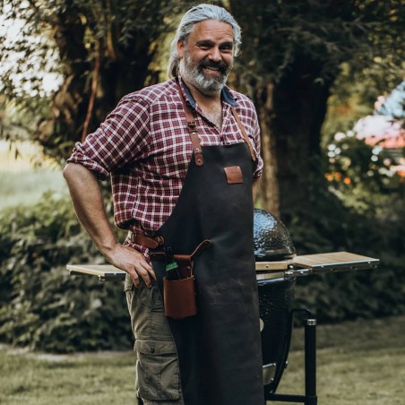 GREMBIULE IN PELLE MONOLITH