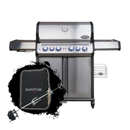 BARBECUE A GAS SANTOS S-418 PRO INOX Santos Barbecue a gas | Il Mondo Del Barbecue