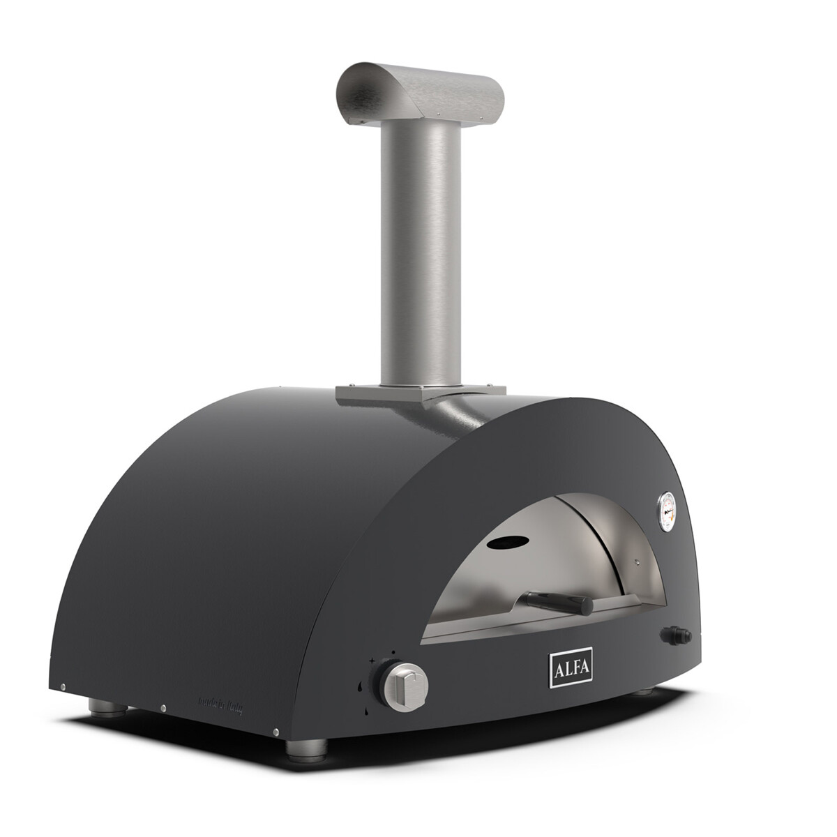 ALFA MODERNO 2 PIZZE FORNO PIZZA A METANO ARDESIA GREY Alfa forni Forni pizza | Il Mondo Del Barbecue