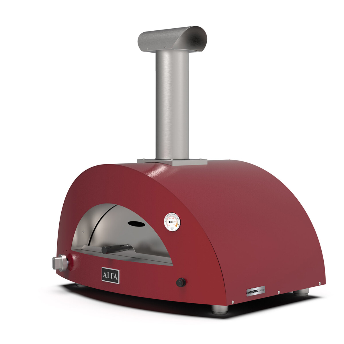 ALFA MODERNO 2 PIZZE FORNO PIZZA A METANO ANTIQUE RED Alfa forni Forni pizza | Il Mondo Del Barbecue