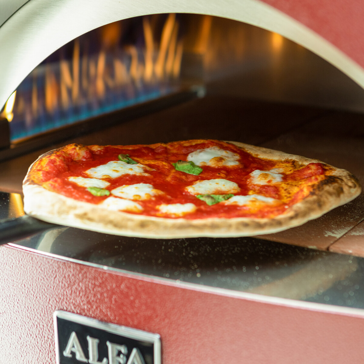 ALFA MODERNO 3 PIZZE FORNO PIZZA A METANO ANTIQUE RED Alfa forni Forni pizza | Il Mondo Del Barbecue