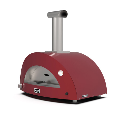 ALFA MODERNO 3 PIZZE FORNO PIZZA A METANO ANTIQUE RED Alfa forni Forni pizza | Il Mondo Del Barbecue