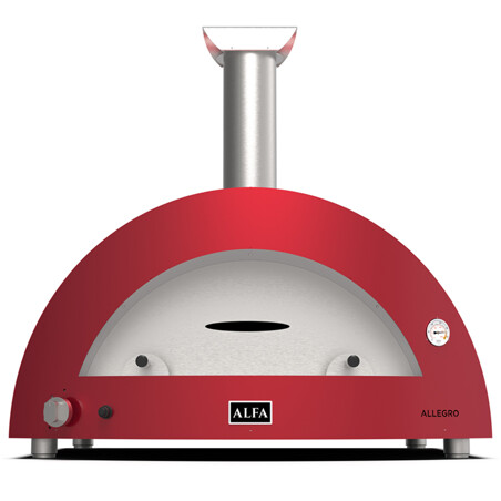ALFA MODERNO 5 PIZZE FORNO PIZZA A METANO ANTIQUE RED Alfa forni Forni pizza | Il Mondo Del Barbecue