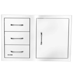 CASSETTO TRIPLO E SPORTELLO COMBO 80 CM BULL REVEAL