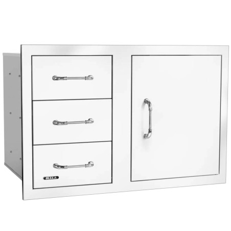 CASSETTO TRIPLO E SPORTELLO COMBO 80 CM BULL REVEAL