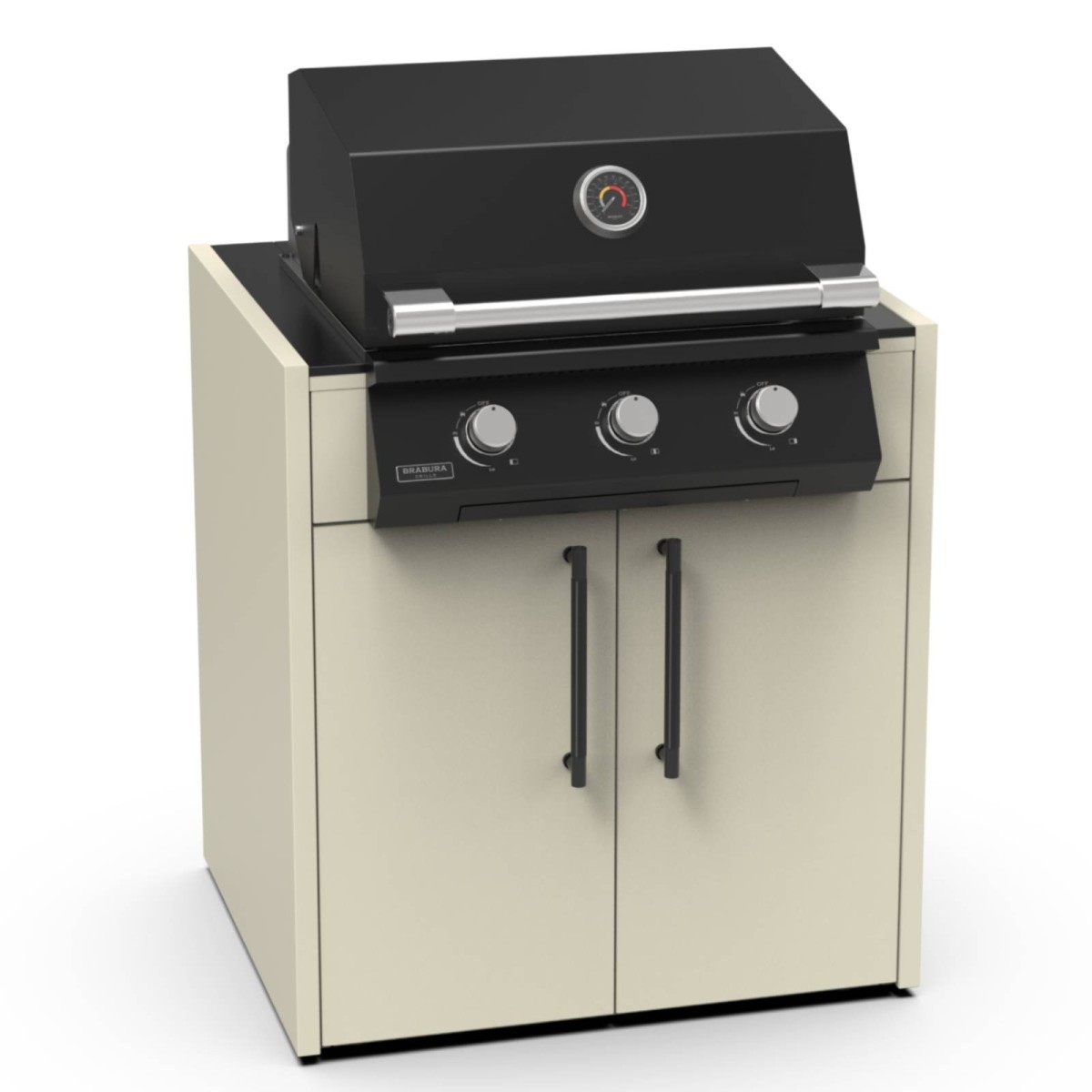 MODULO BARBECUE KC 80 BRABURA BIANCO PERLA | Il Mondo del Barbecue