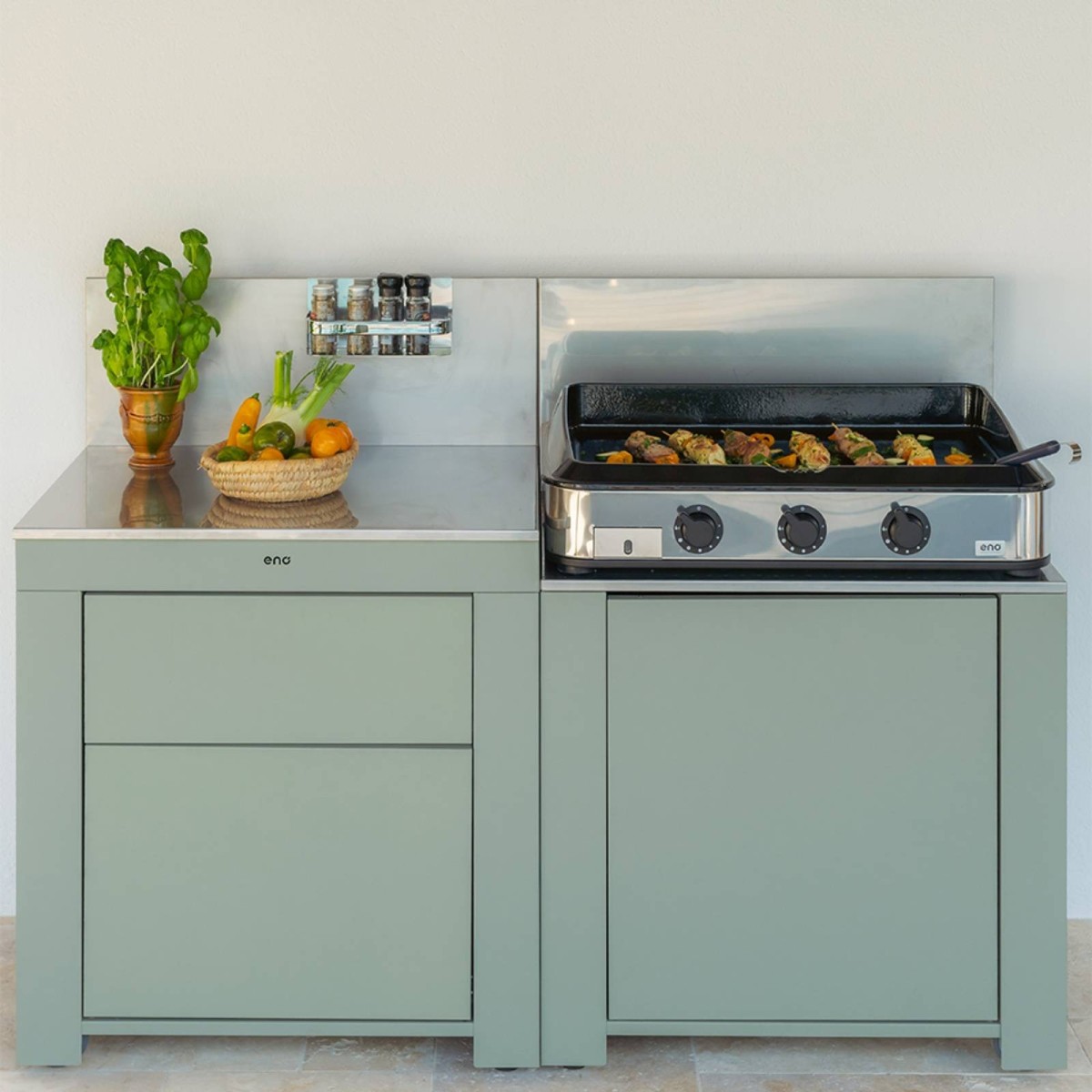 CUCINA ENO ESSENTIEL 2 MODULI SALVIA